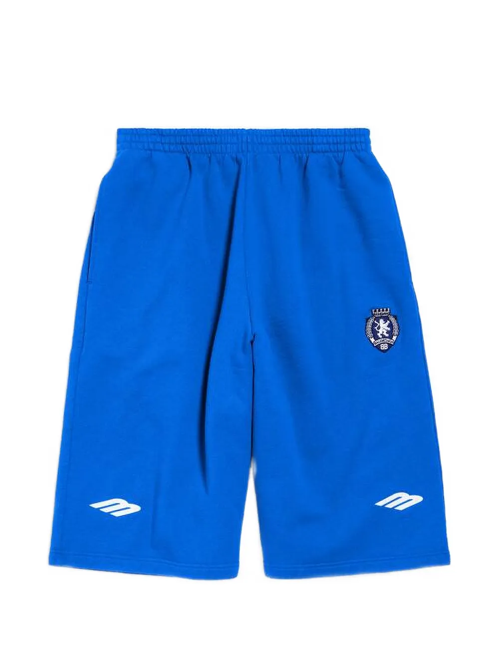 Balenciaga embroidered shorts - Blu