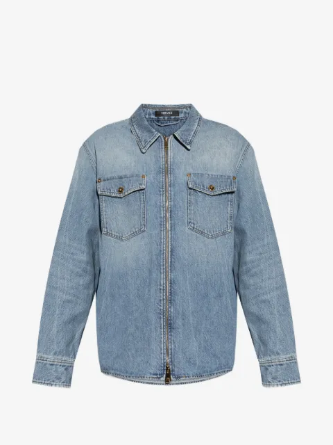 Versace sobrecamisa de mezclilla