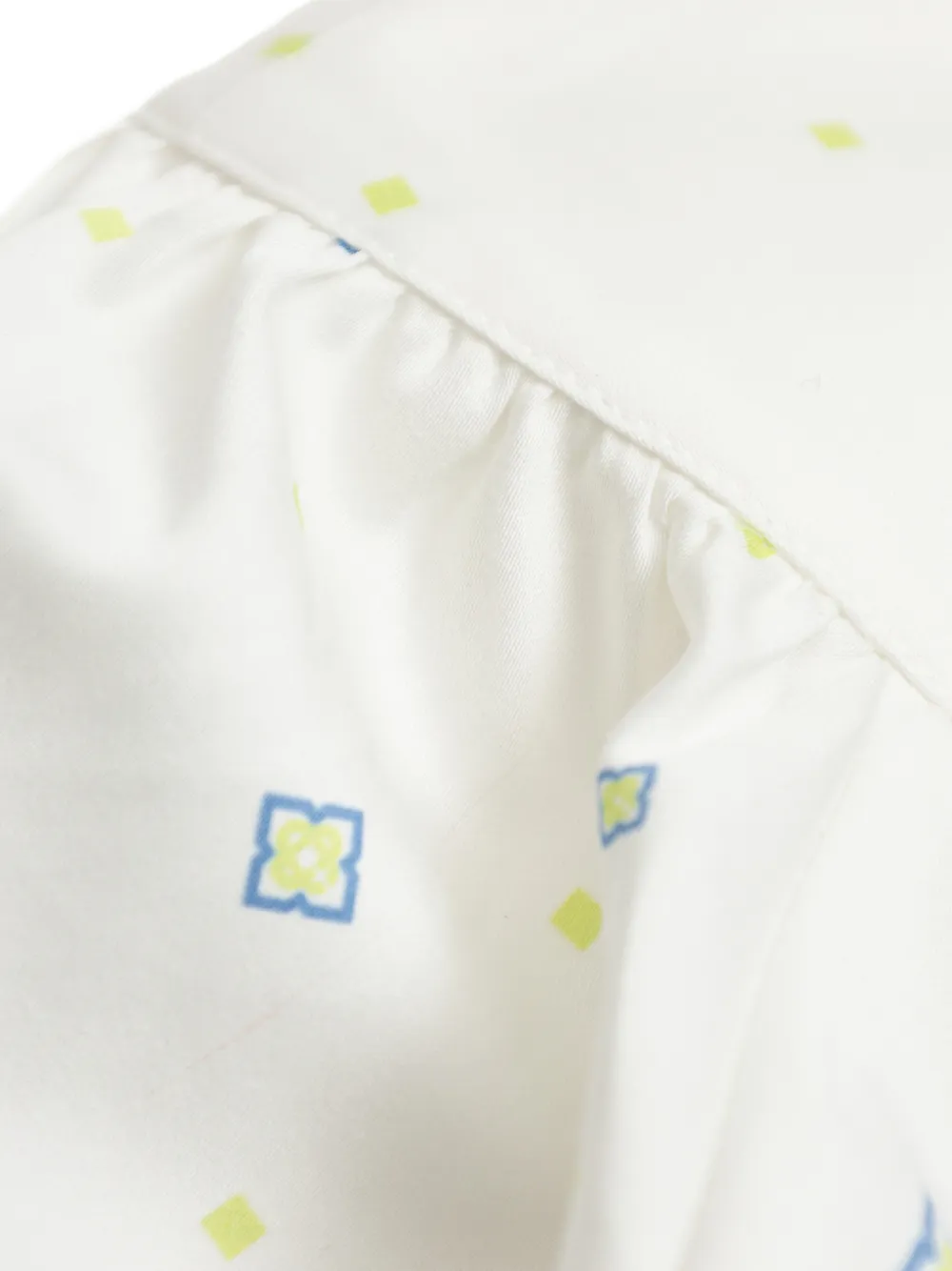 Monogram-Pattern Short-Sleeve Dress