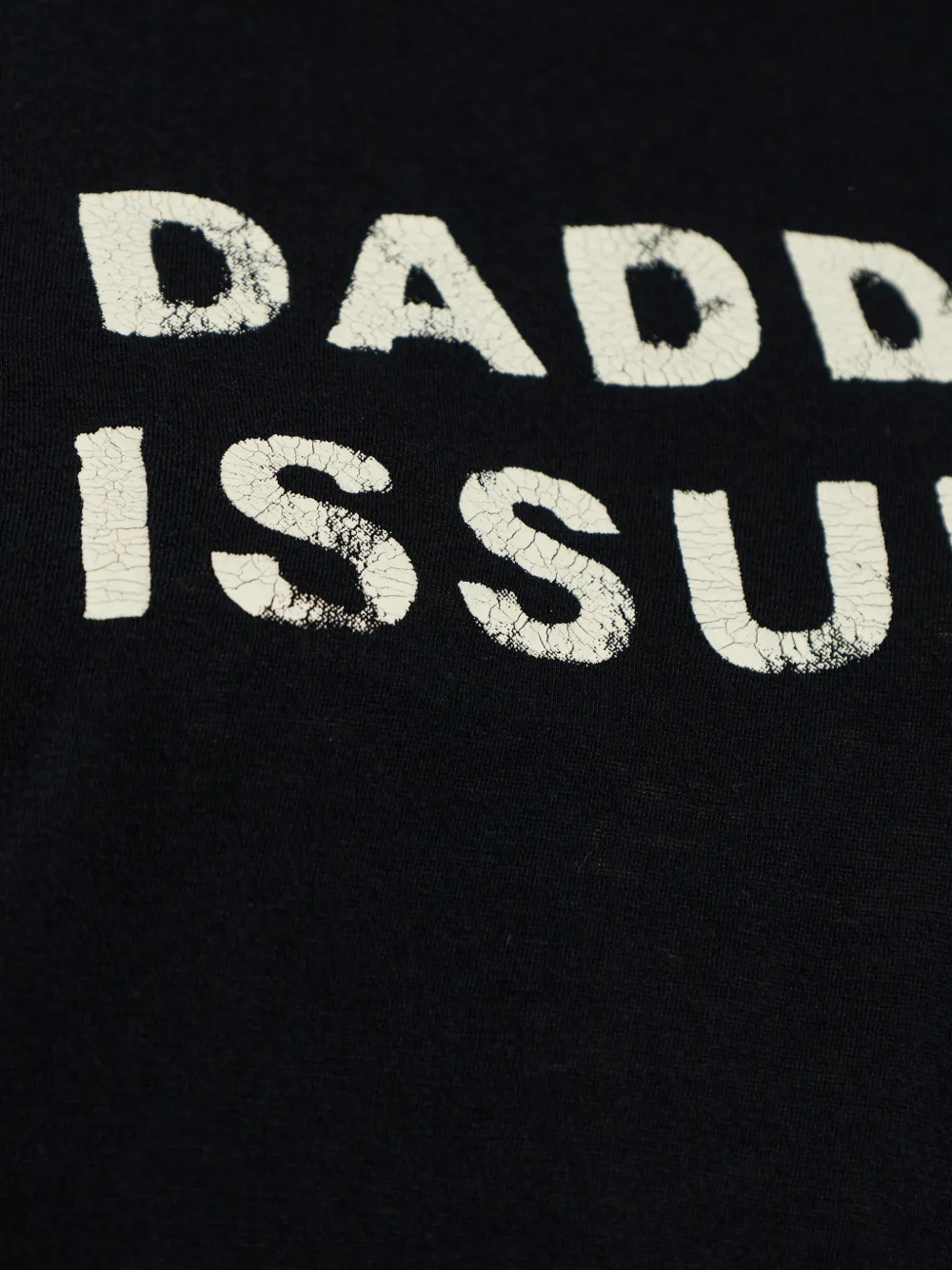 R13 T-shirt met tekst patroon Zwart