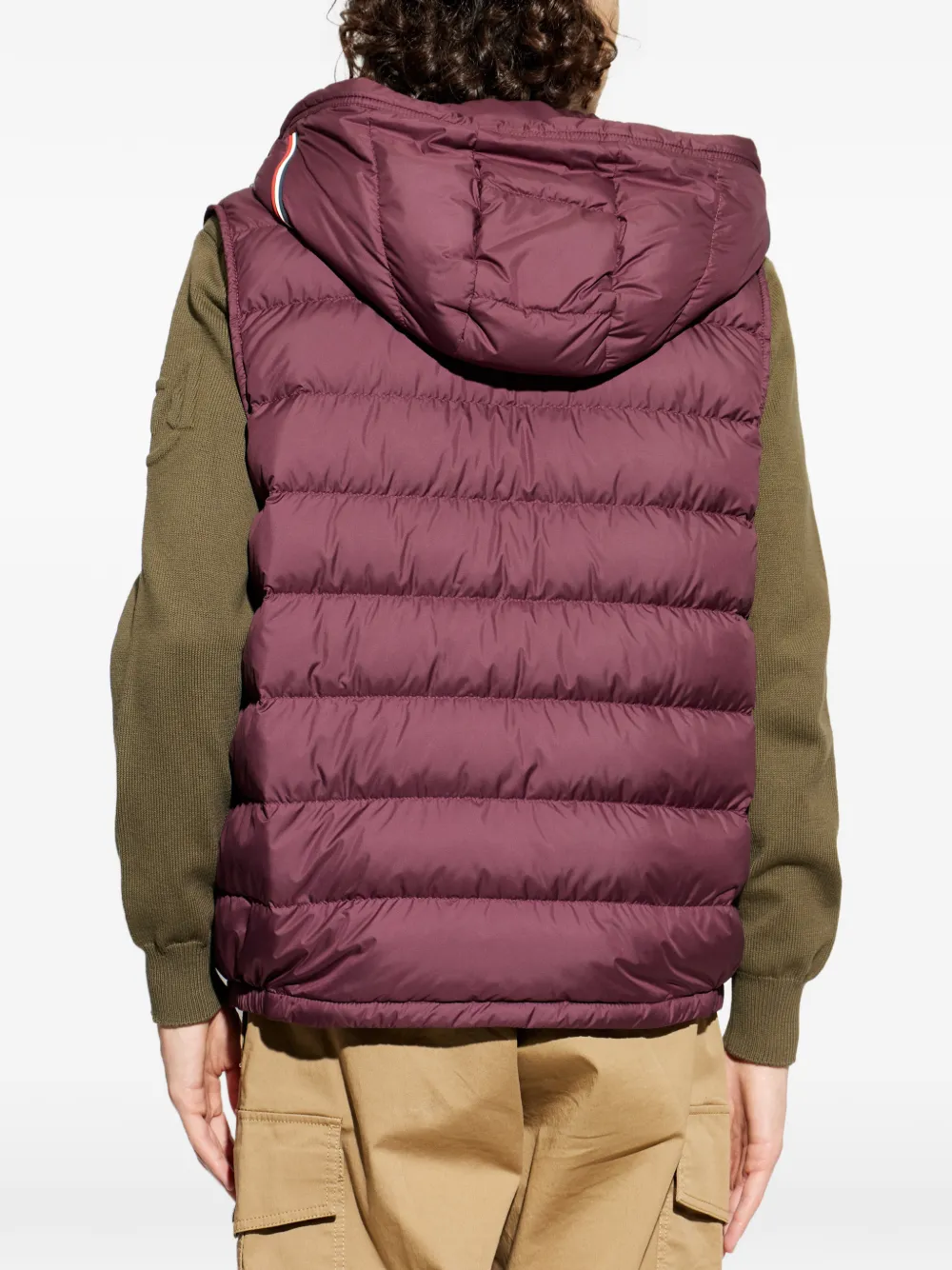 Moncler Bodywarmer met capuchon Rood