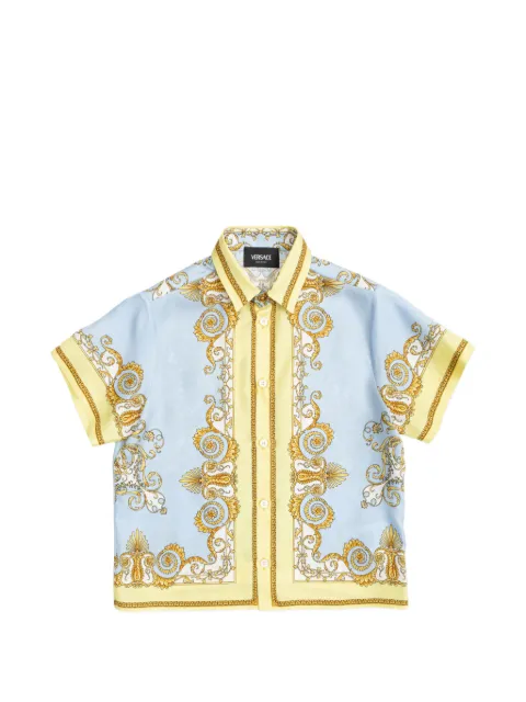 Versace Kids Shirt met Barocco print