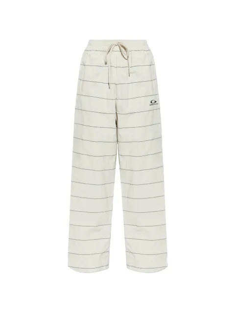 Balenciaga pantalones con motivo de rayas y logo