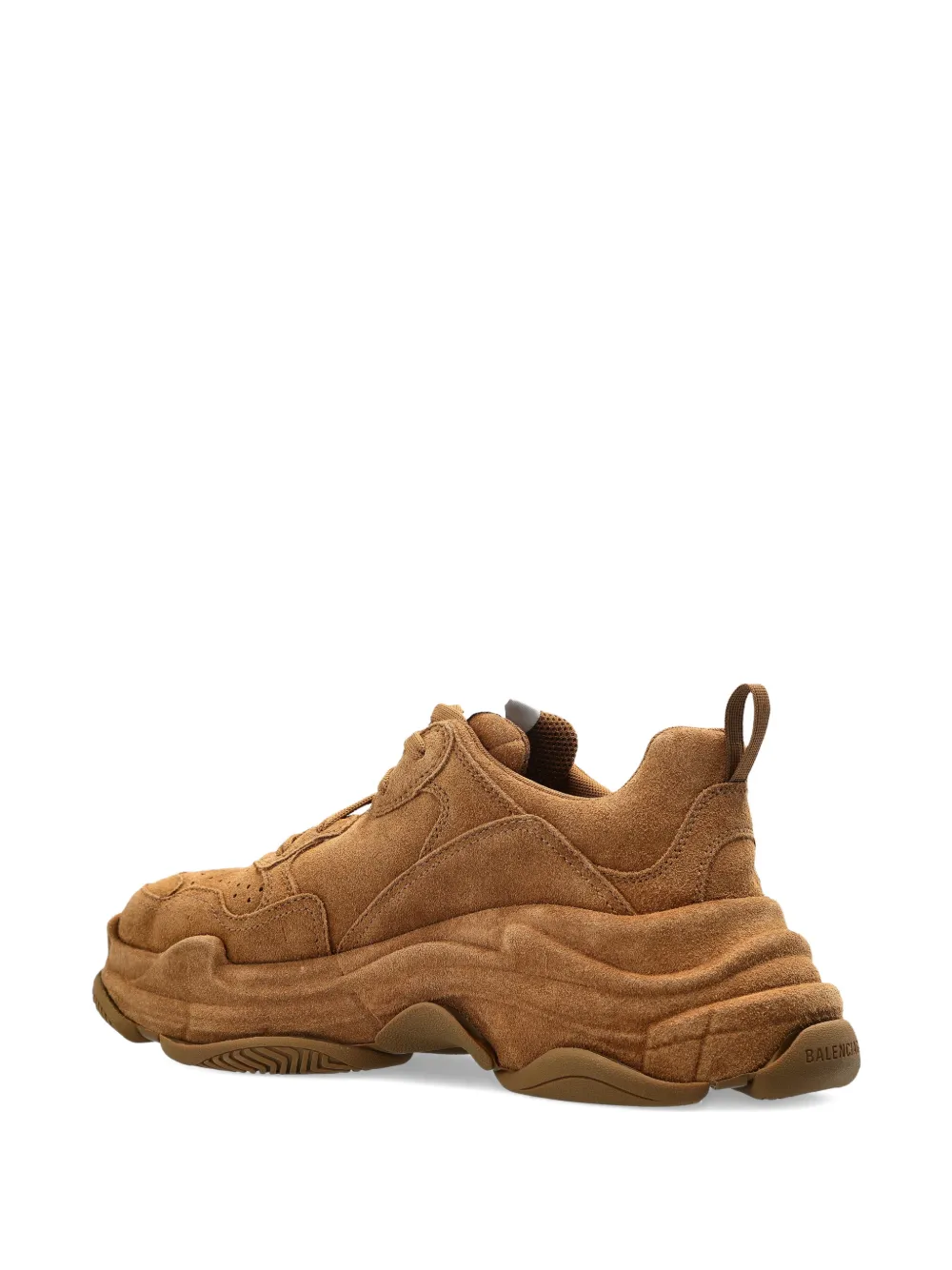 Balenciaga Triple S suède sneakers Bruin