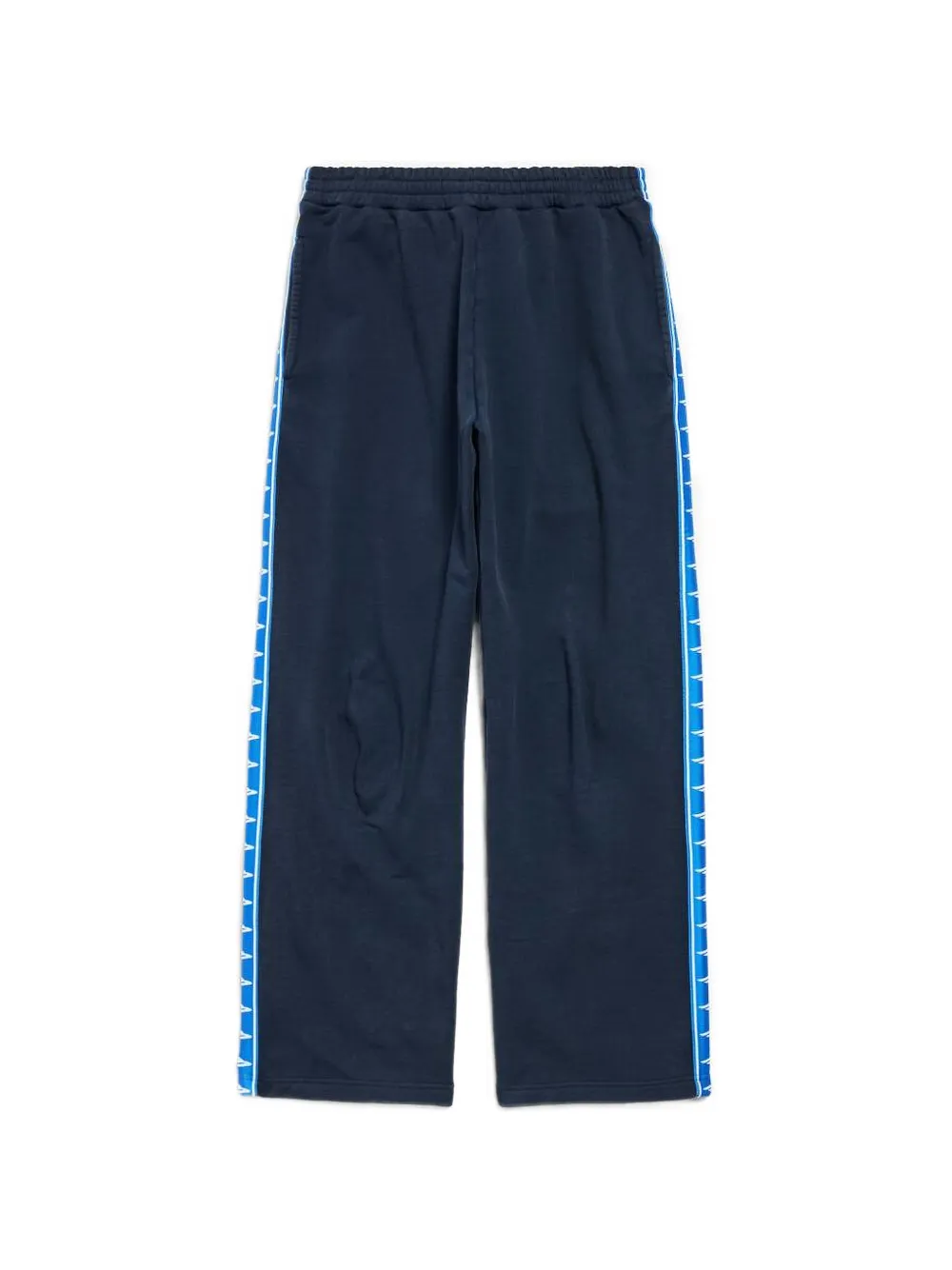 Balenciaga Pantaloni sportivi con banda a contrasto - Blu