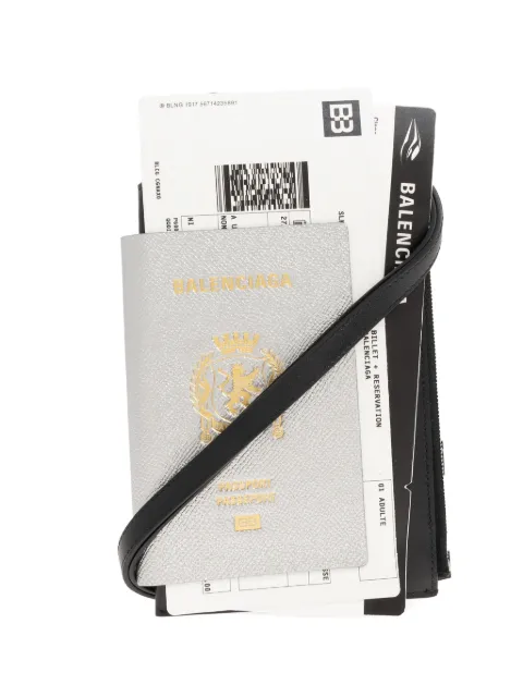 Balenciaga zip colourblock cardholder