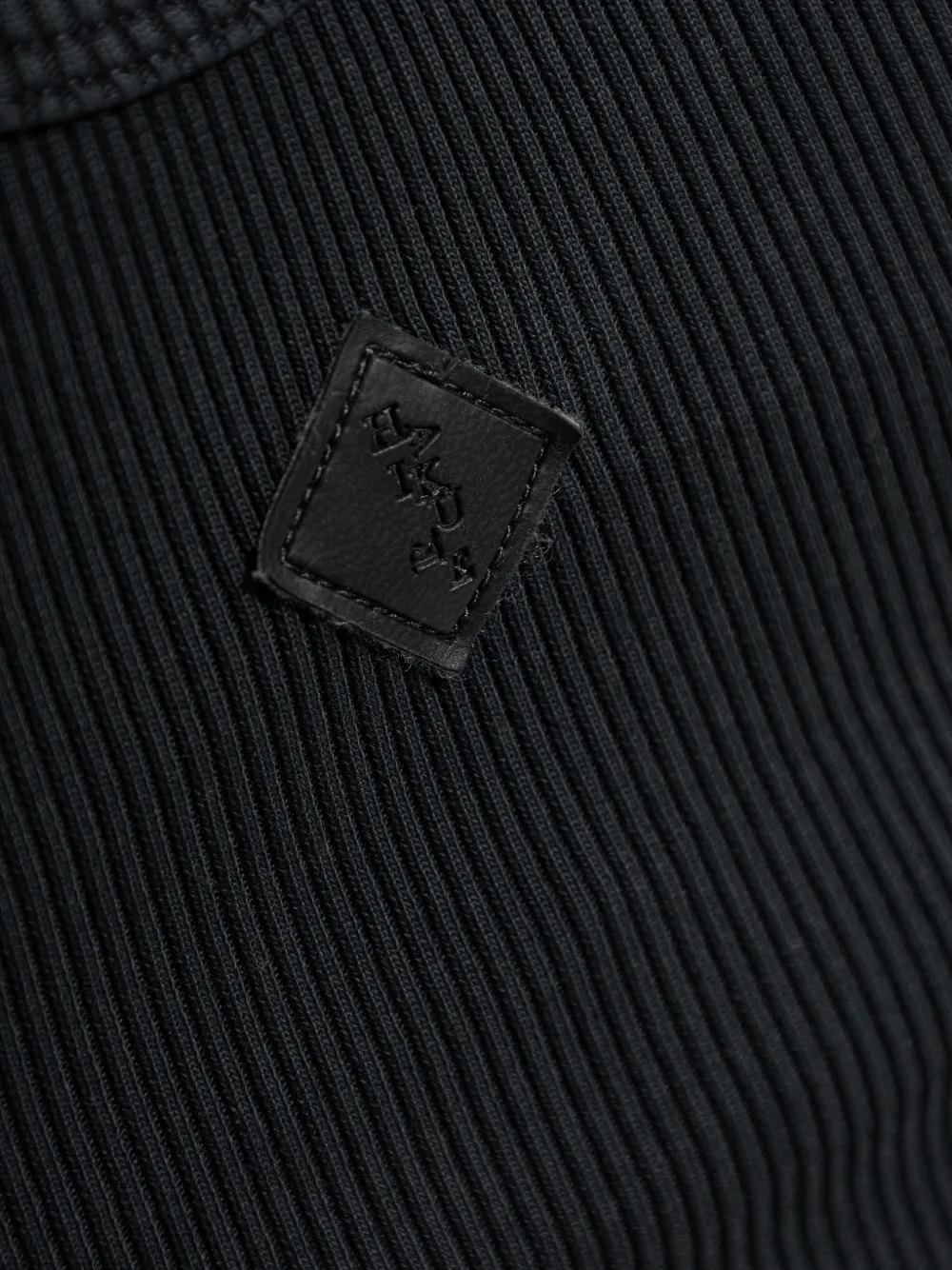 Haikure Gem ribgebreide tanktop Zwart