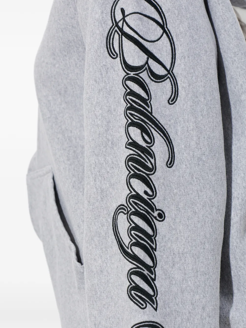 Balenciaga Hoodie met rits Grijs