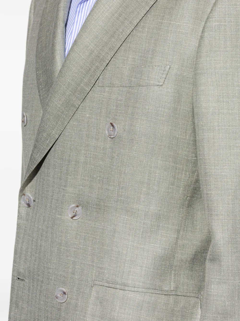 Brioni Blazer met dubbele rij knopen Grijs