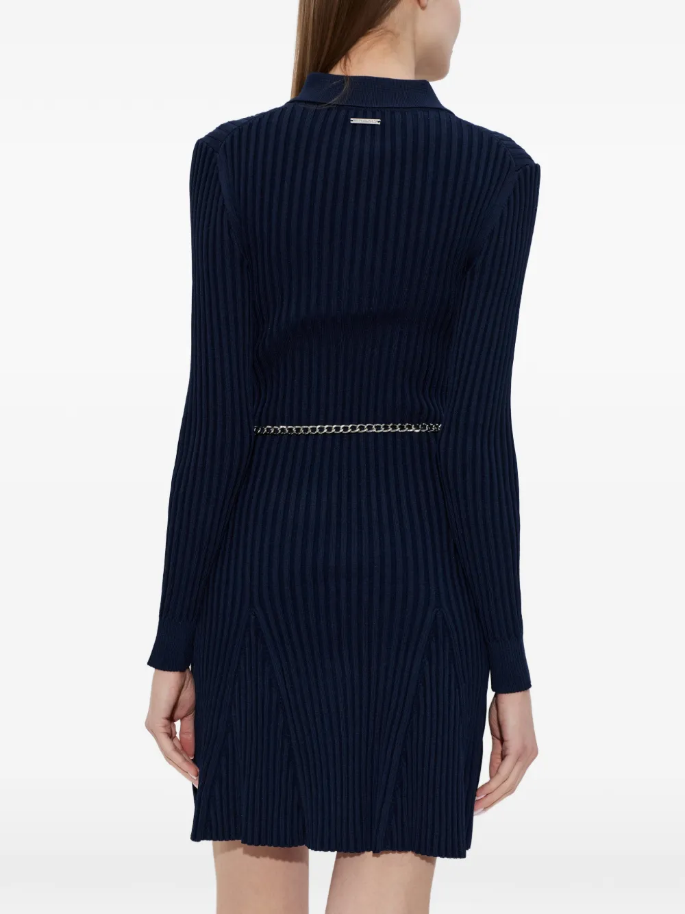 Polo-Collar Mini Dress