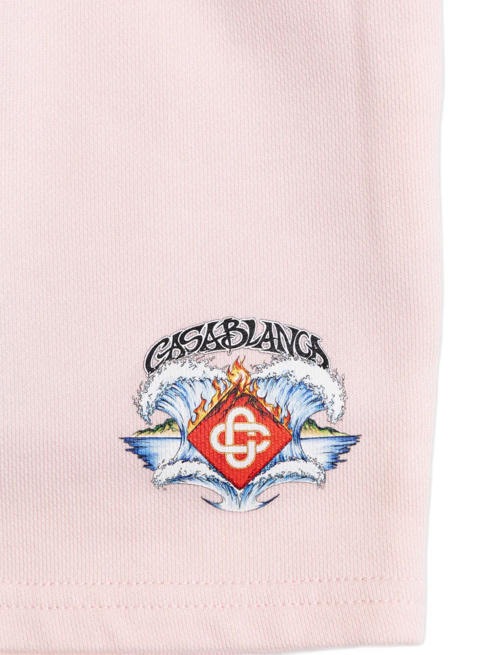 CASABLANCA KIDS Shorts met trekkoord en print Roze
