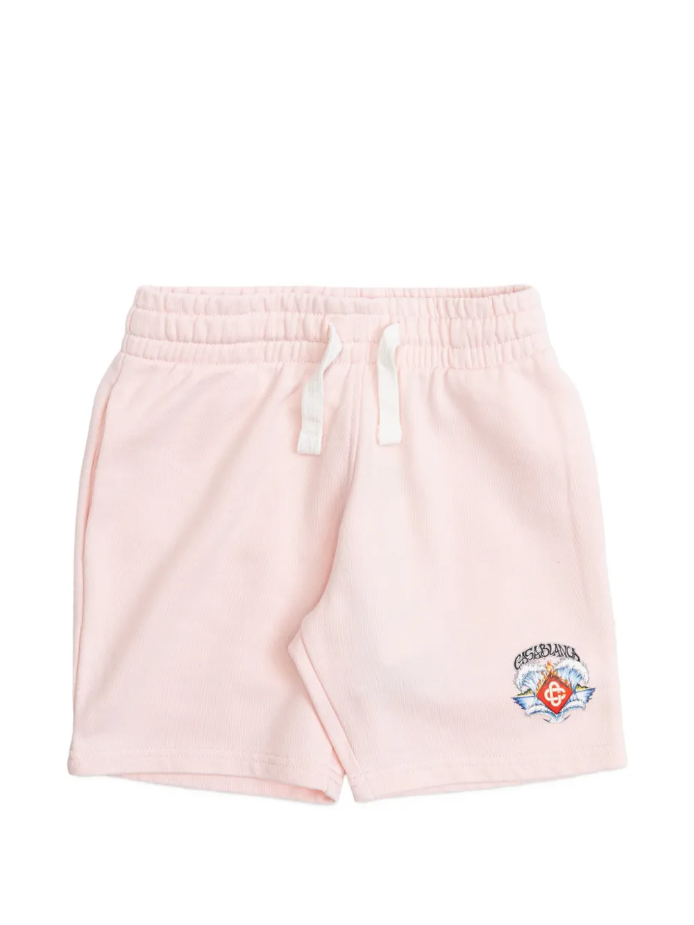 CASABLANCA KIDS drawstring graphic-print shorts - Rosa