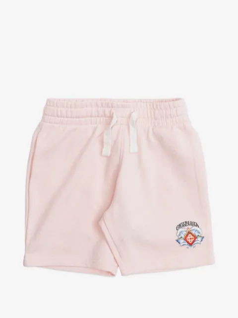 CASABLANCA KIDS drawstring graphic-print shorts