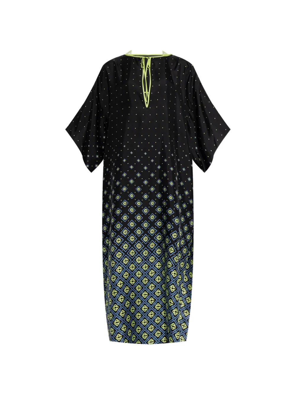 Casablanca silk maxi dress - Schwarz