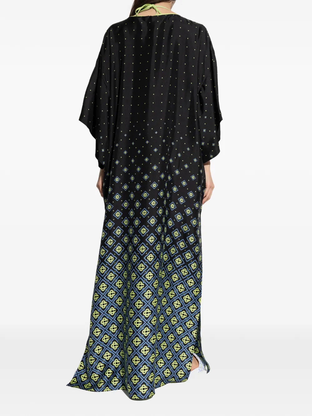 Casablanca Zijden maxi-jurk Zwart