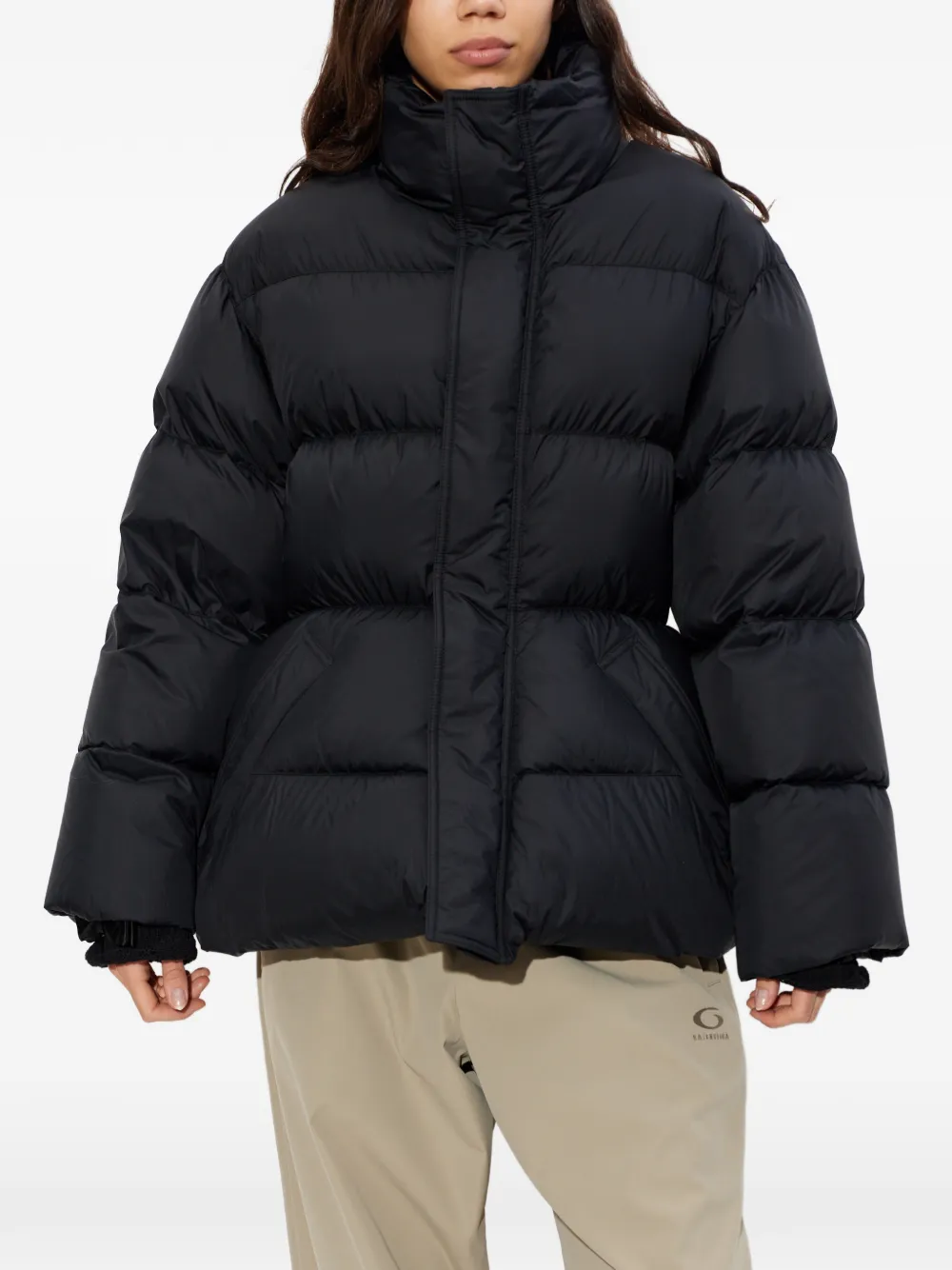 Balenciaga Gewatteerd donsjack Zwart