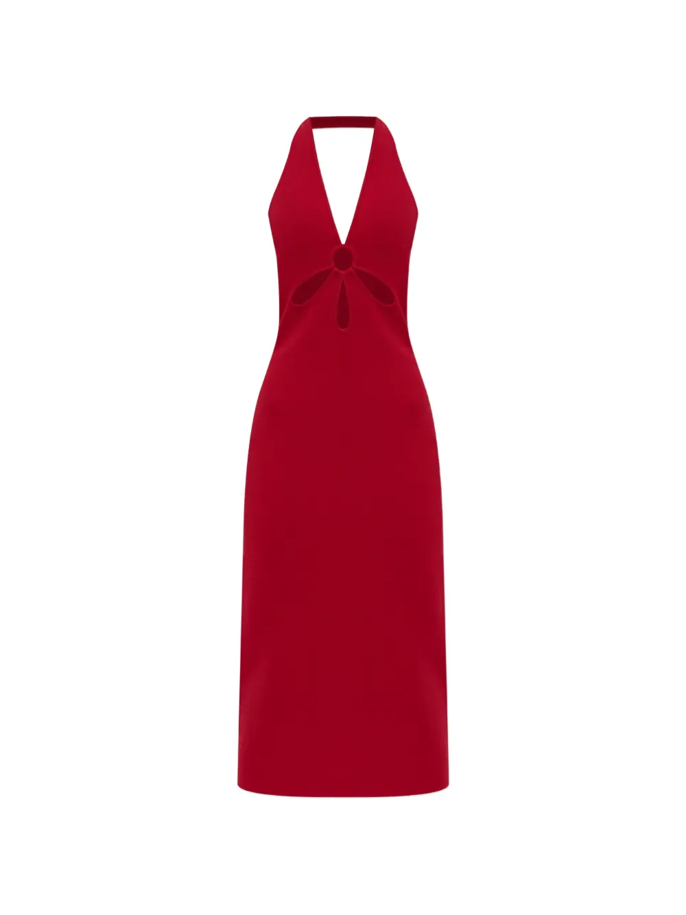 Cult Gaia cut-out halterneck midi dress - Rosso