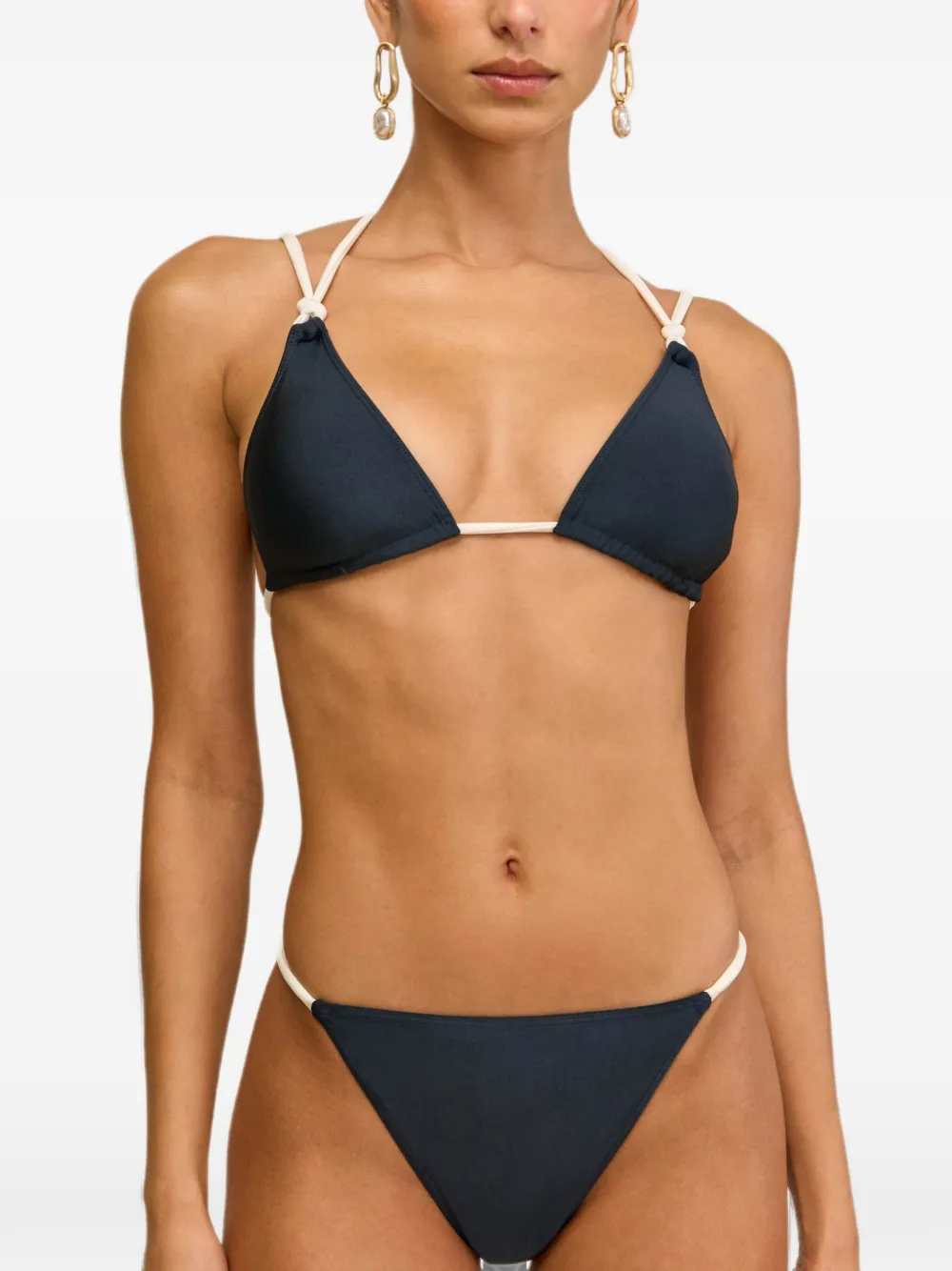 Cult Gaia triangle tie bikini - Blu