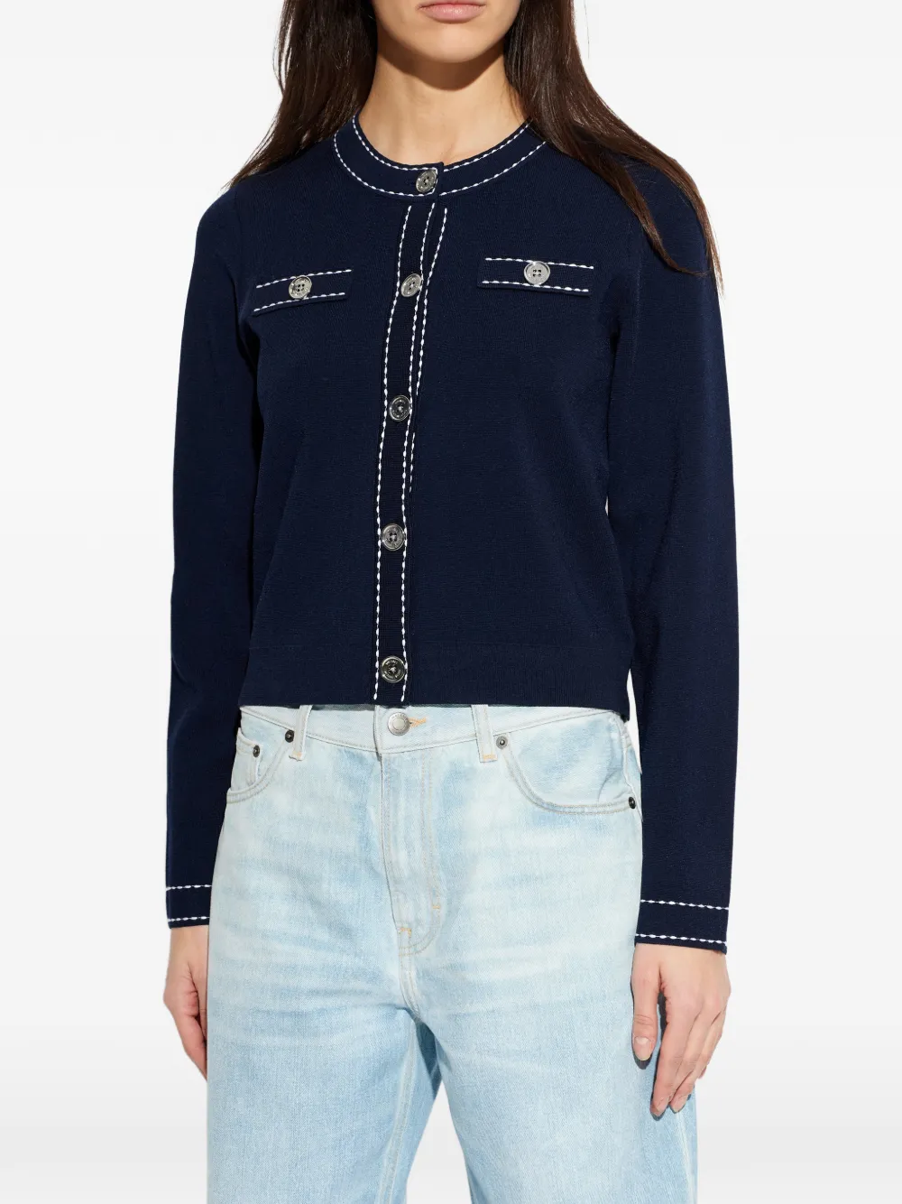 Michael Kors Button-up vest Blauw