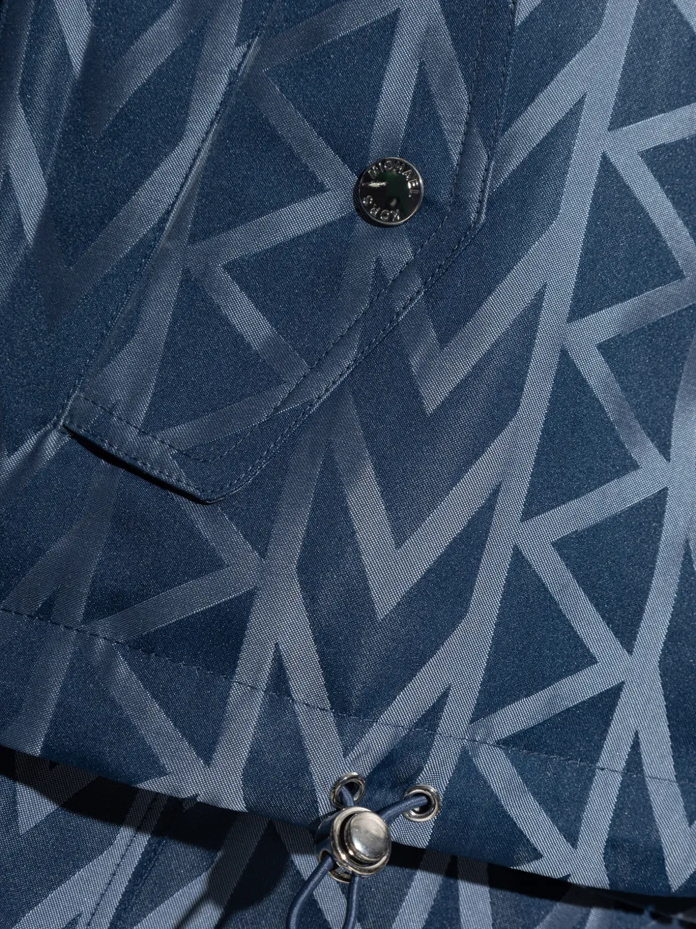 Michael Kors Jack met geometrisch patroon en rits Blauw