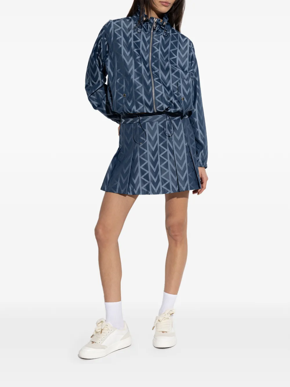  Michael Michael Kors Geometric-pattern Zip Jacket - Blue 