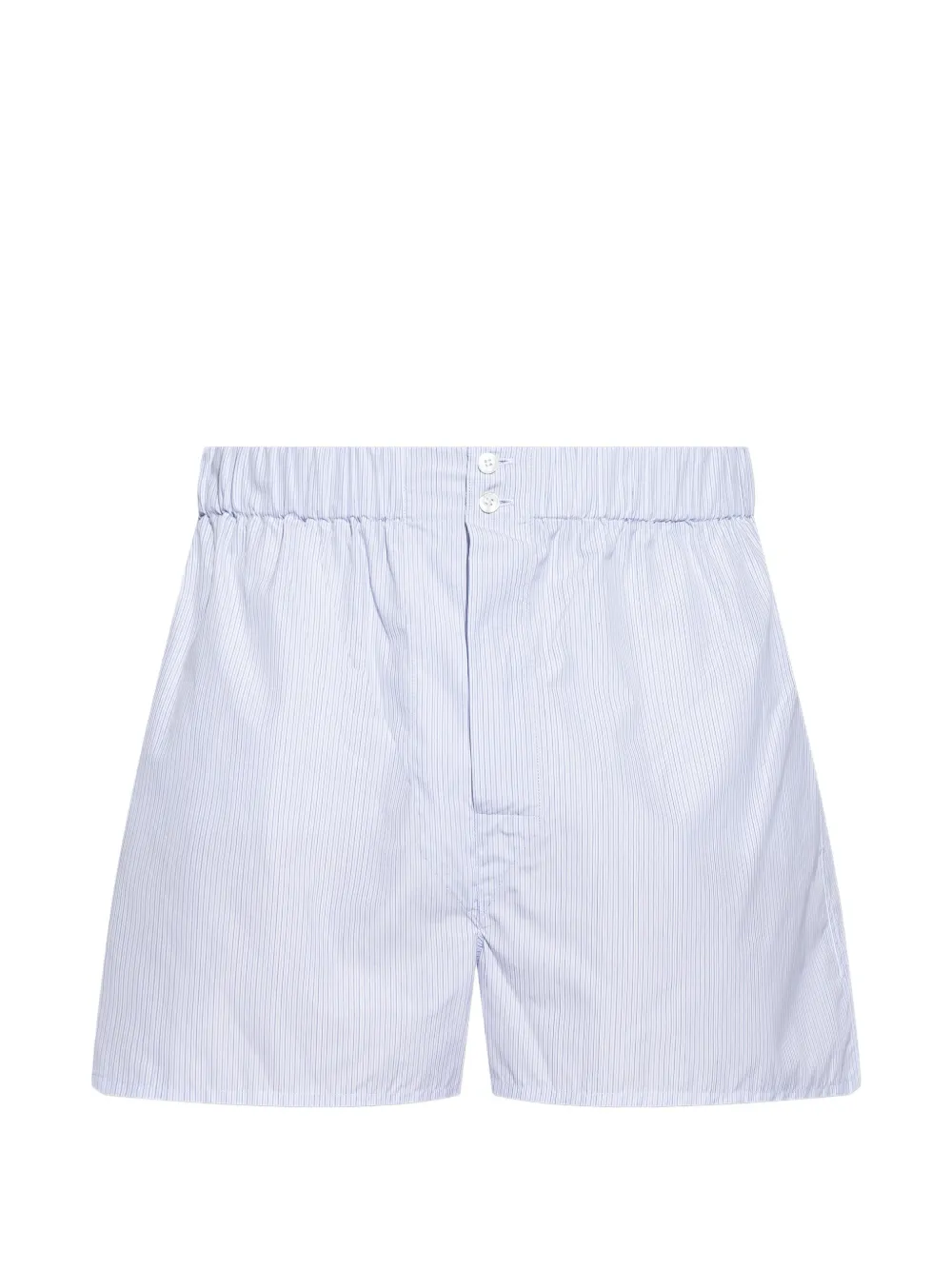 Brioni buttoned striped boxers - Bianco