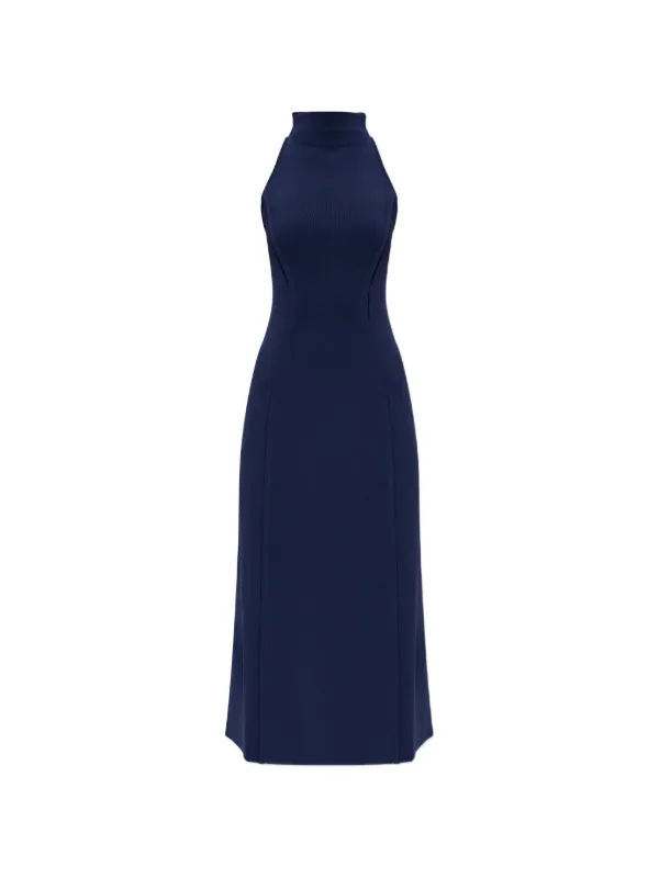 navy blue halter cocktail dress Alicia Satin Mini - Designed to hug your Capsule: Clubhouse days LEVEN SIXTEEN Burgundy Off-Shoulder Size:44