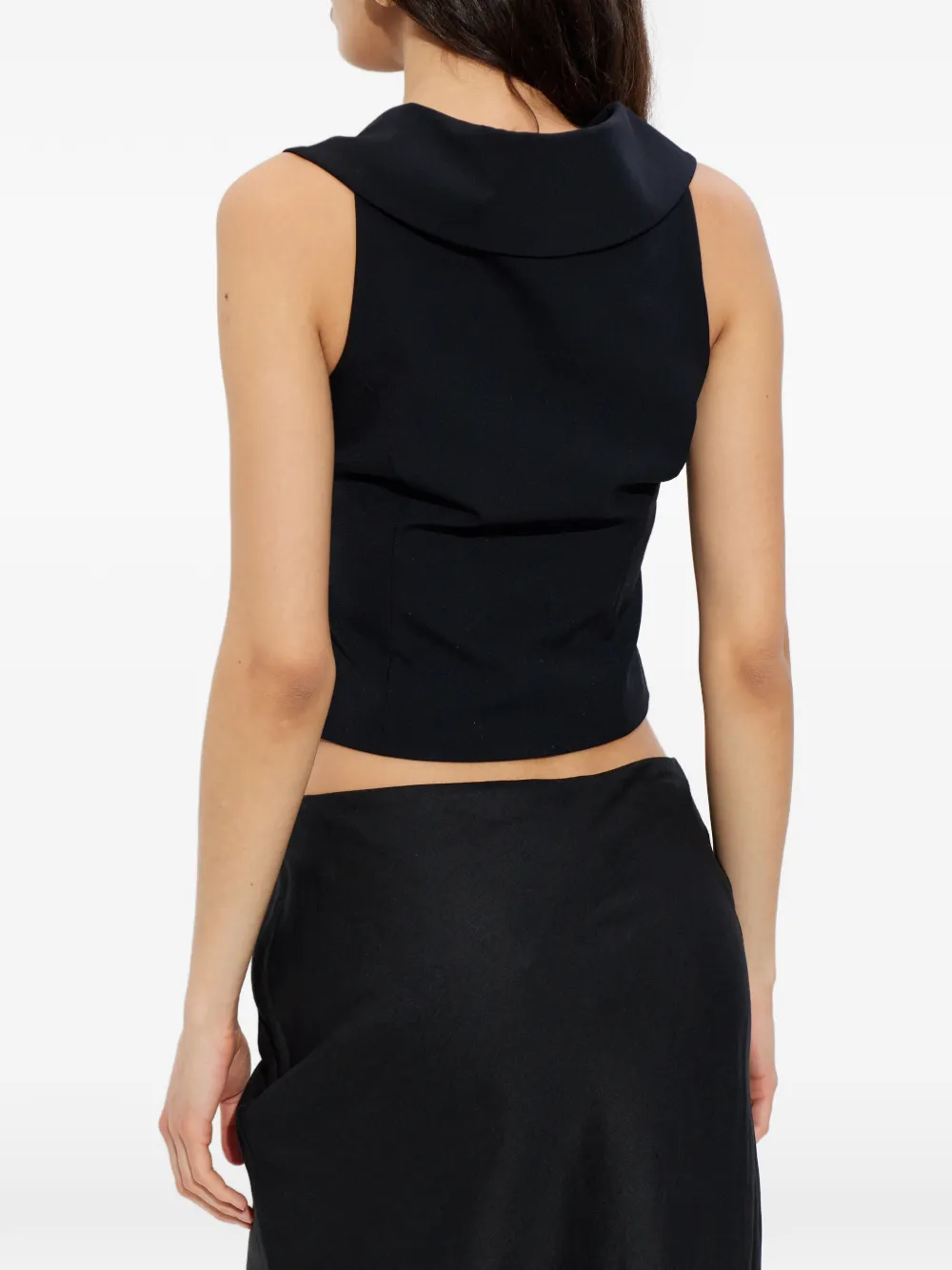Cult Gaia Imania top met V-hals Zwart