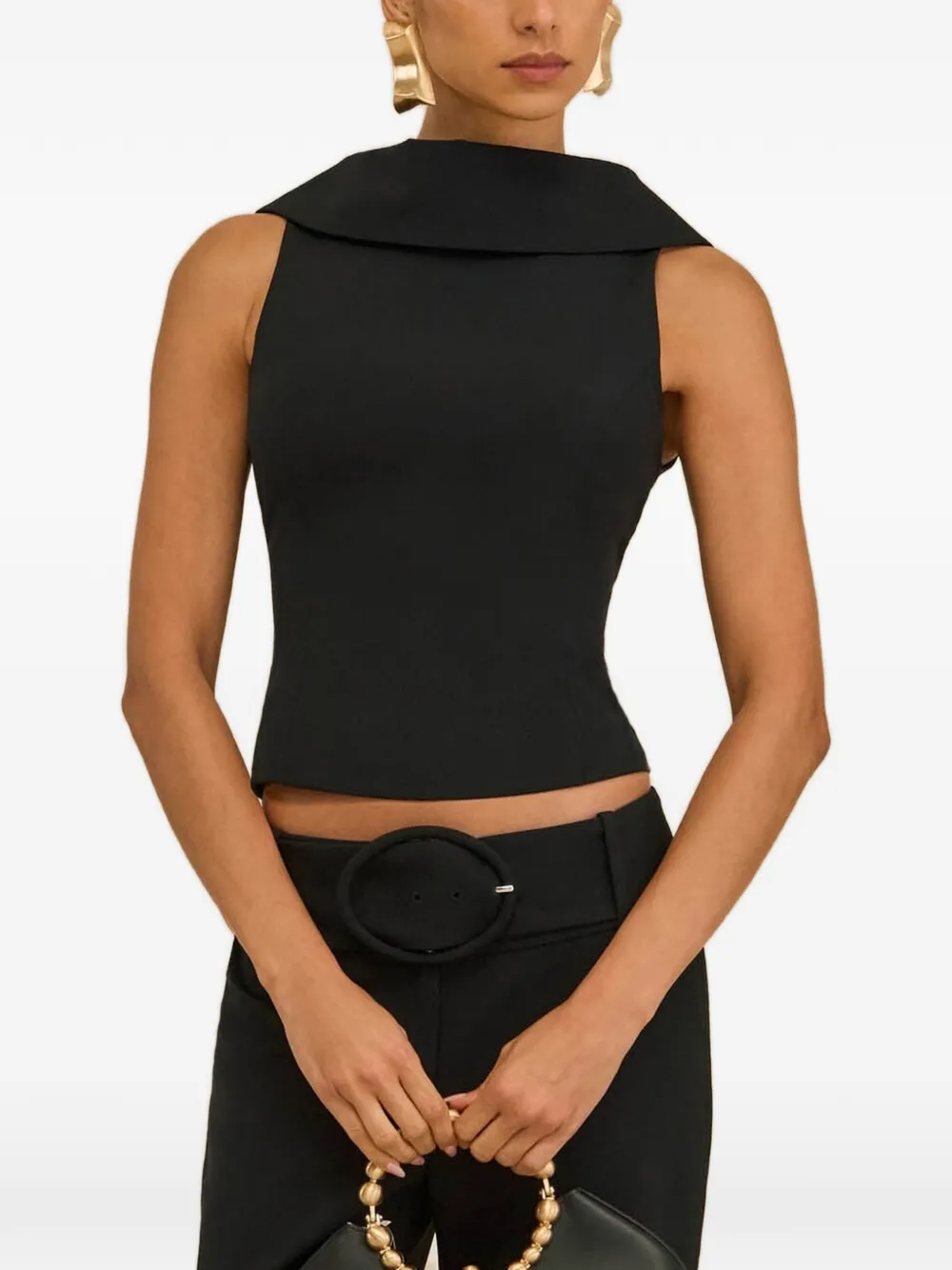 Cult Gaia Imania V-neck vest - Nero