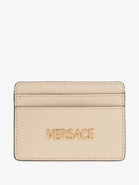 Versace Versace tag leather card holder