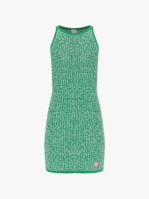 Casablanca logo-patch mini dress
