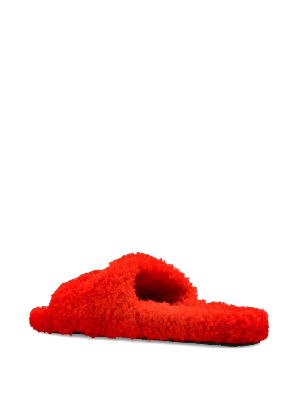 Balenciaga Sandalen met geborduurd logo en lammy-effect Rood