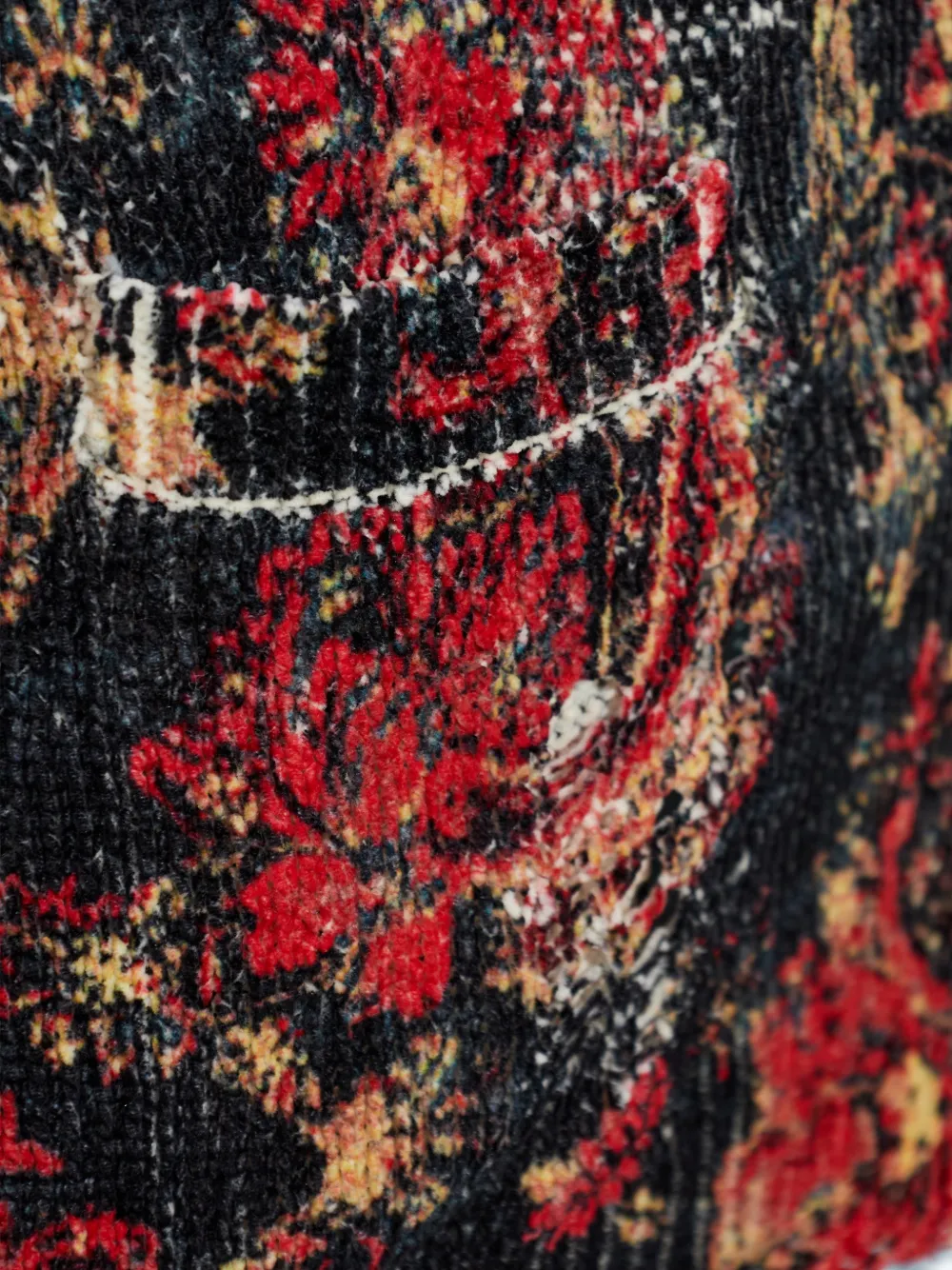 R13 Vest met paisley-print Zwart