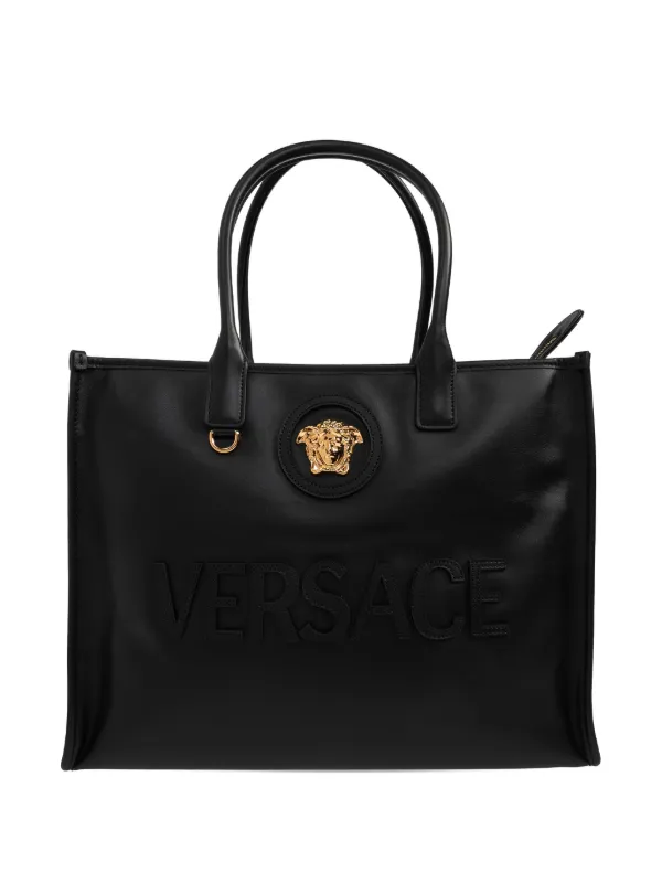 Versace ラ メドゥーサ ハンドバッグ L | ブラック | FARFETCH JP
