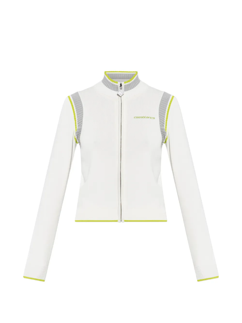 Casablanca zip-up cardigan - Weiß