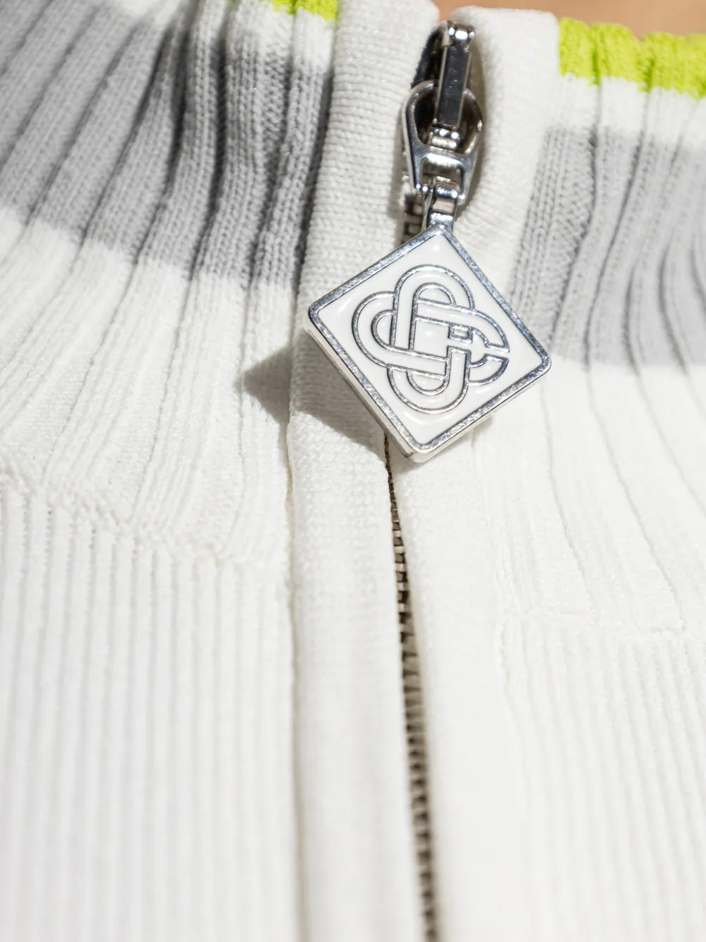 Casablanca Vest met rits Wit