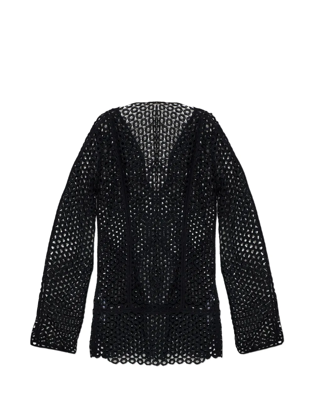 Cult Gaia Abito corto a maniche lunghe con cut-out - Nero