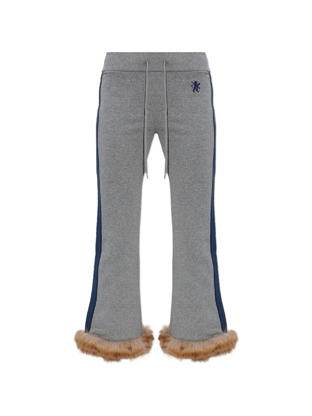Balenciaga fur trim trousers - Grey