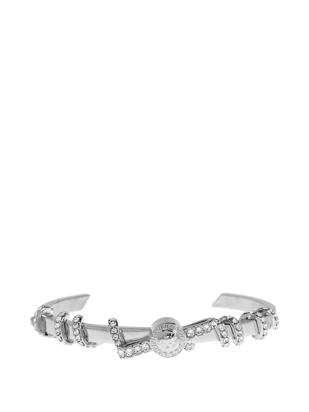 Versace Gianni crystal-embellished bracelet - Argento