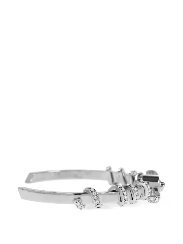 Versace Gianni crystal-embellished Bracelet | Silver | FARFETCH RO