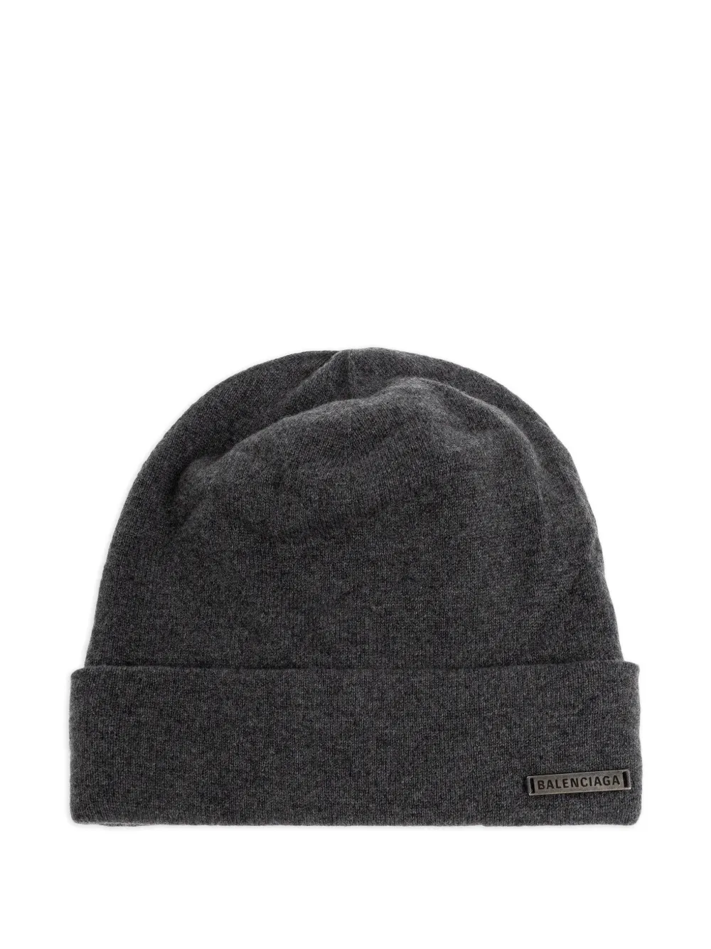 Balenciaga Berretto con applicazione logo - Grigio