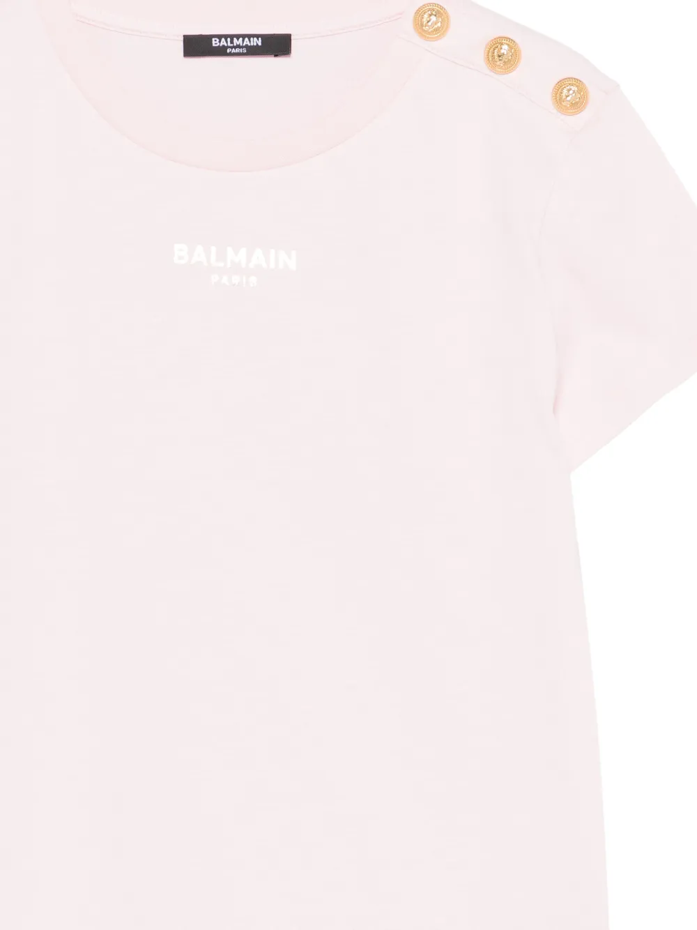  Balmain Kids Buttoned T-shirt - Pink 