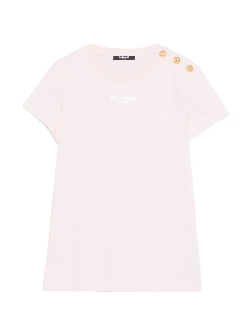 Balmain Kids buttoned T-shirt - Rosa