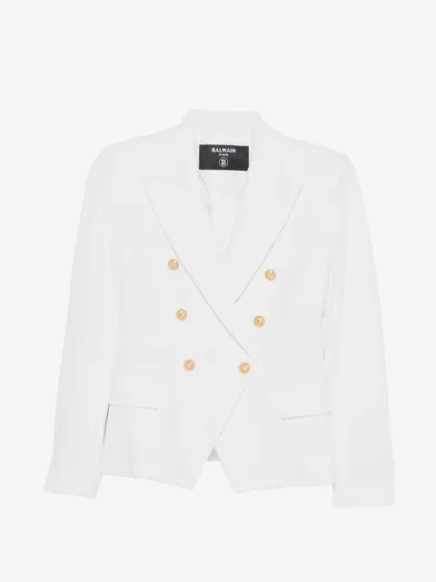 Balmain Kids blazer à boutonnière croisée