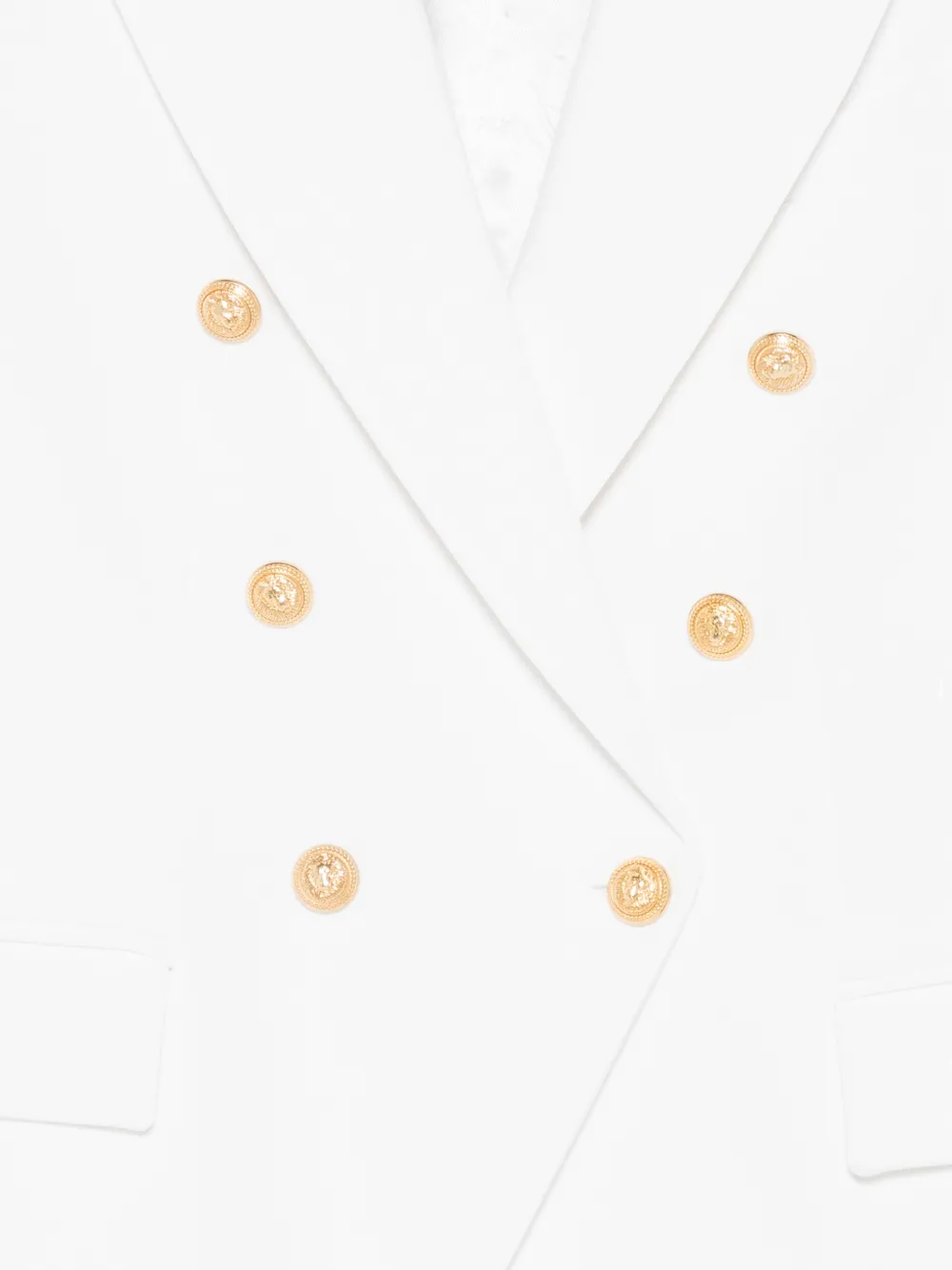 Balmain Kids Double-breasted Blazer - White 