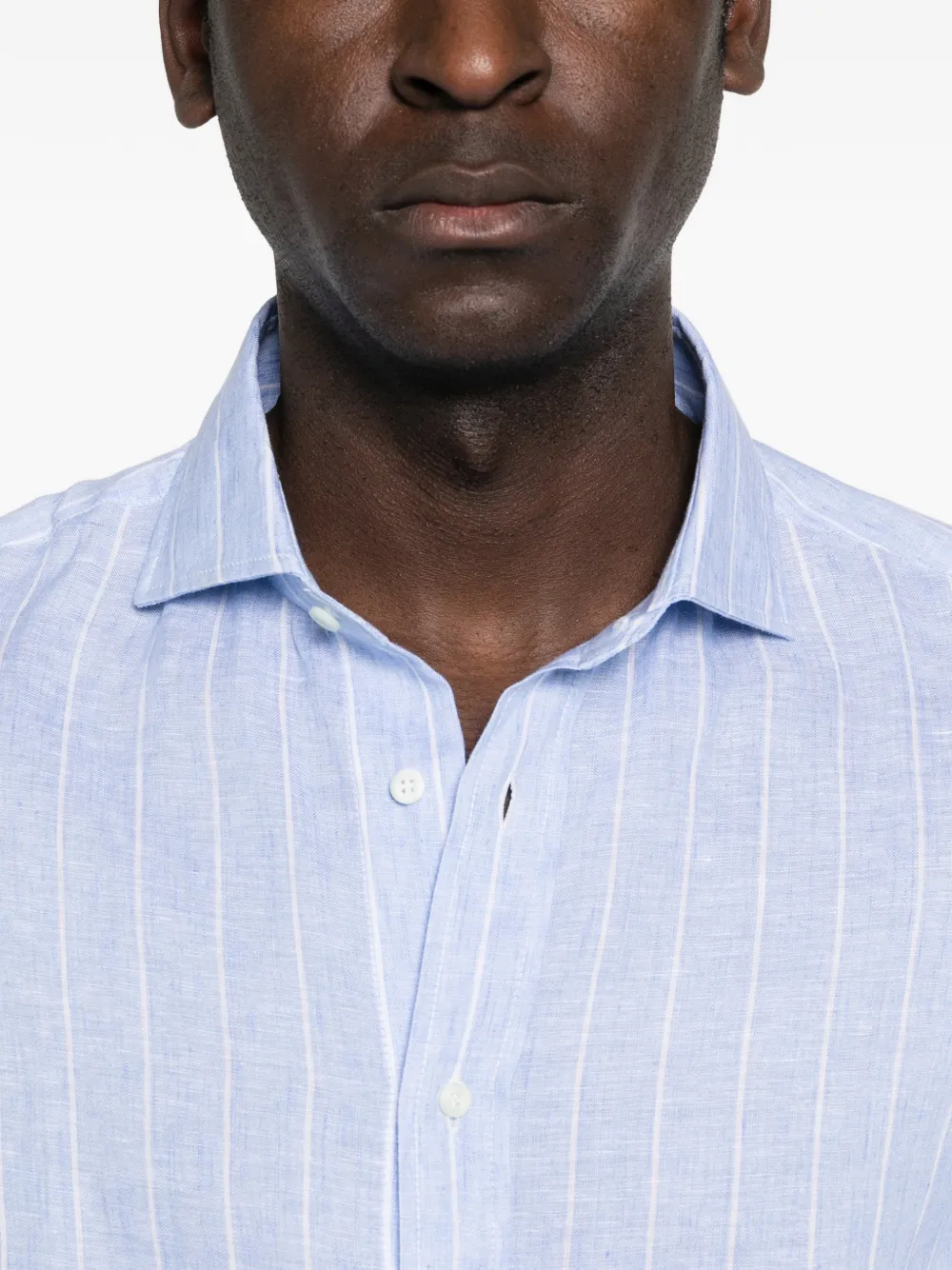 Brunello Cucinelli Gestreept overhemd Blauw