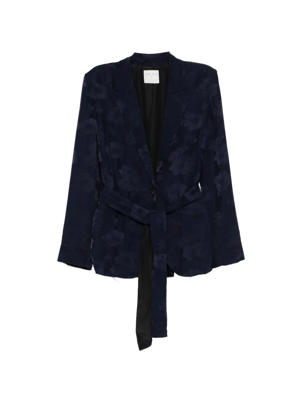 Forte Forte floral tie jacket - Blu