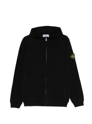 Stone Island ジップ パーカー | ブラック | FARFETCH JP