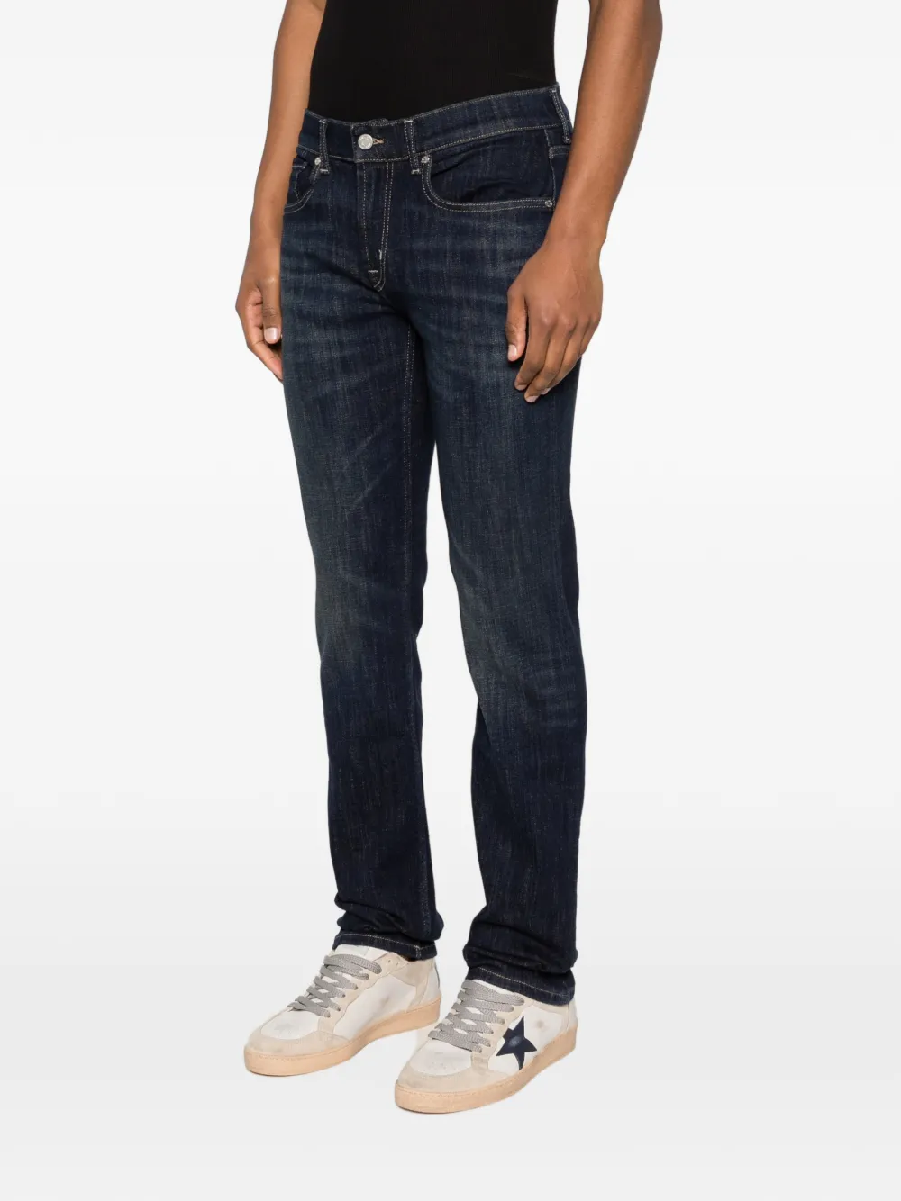  7 For All Mankind Logo-patch Jeans - Blue 