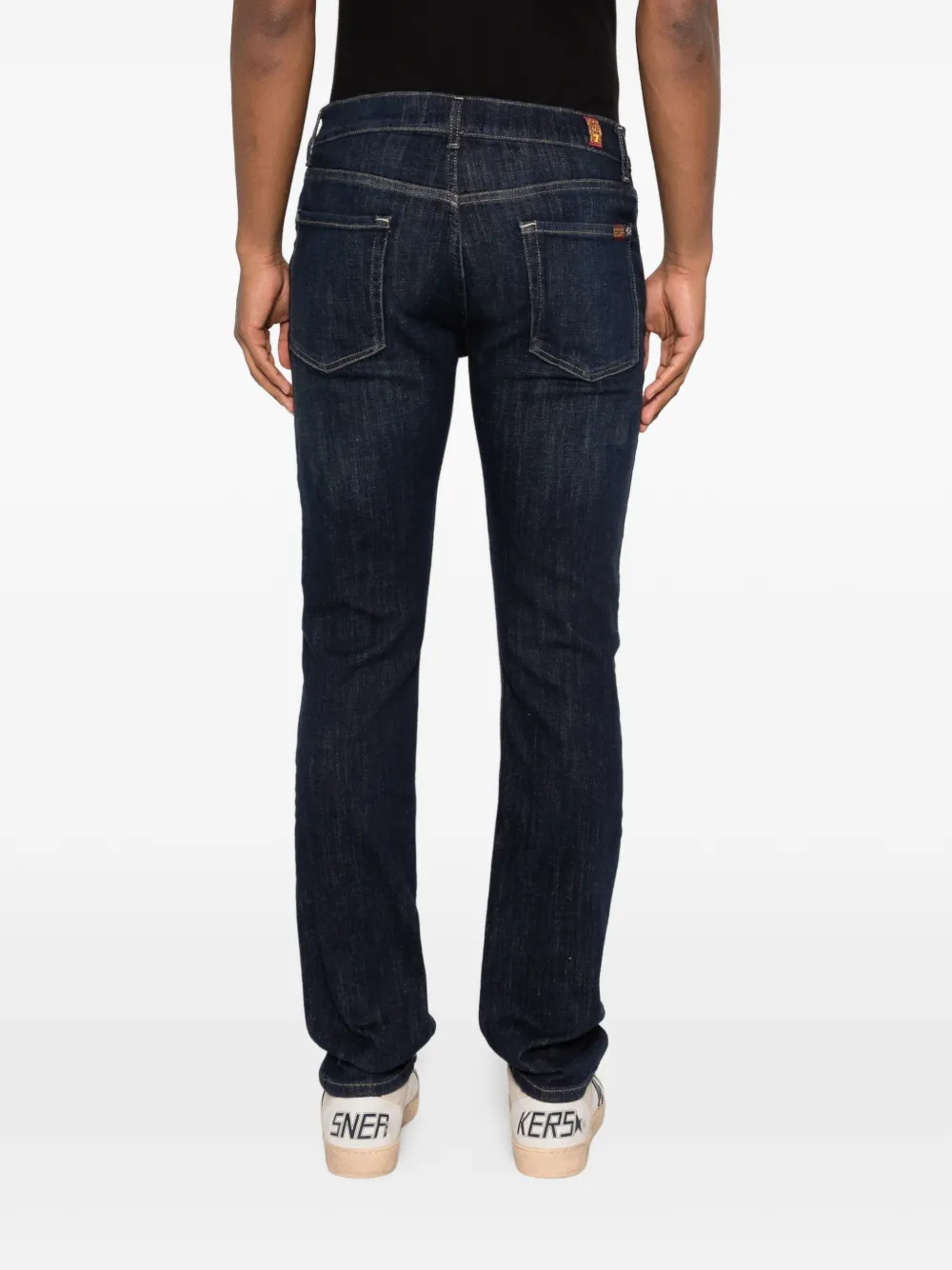 7 For All Mankind Jeans met logopatch Blauw